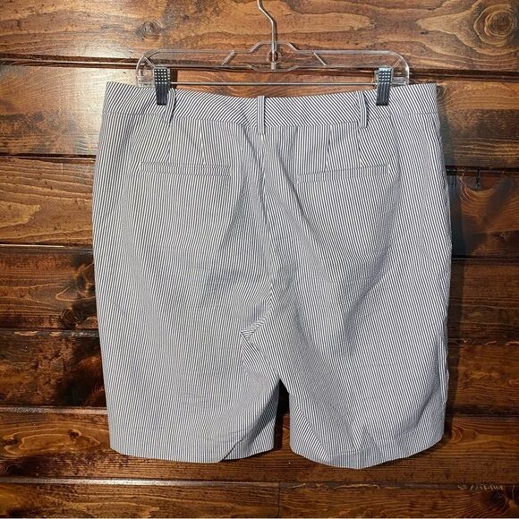 Talbots Black and White Striped Women Shorts - Picture 3 of 16